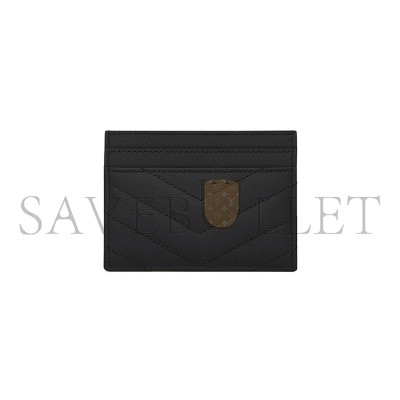 YSL CASSANDRE MATELASSÉ CARD CASE IN GRAIN DE POUDRE LEATHER 423291BOW021000 (10.5*7.5*0.5cm)