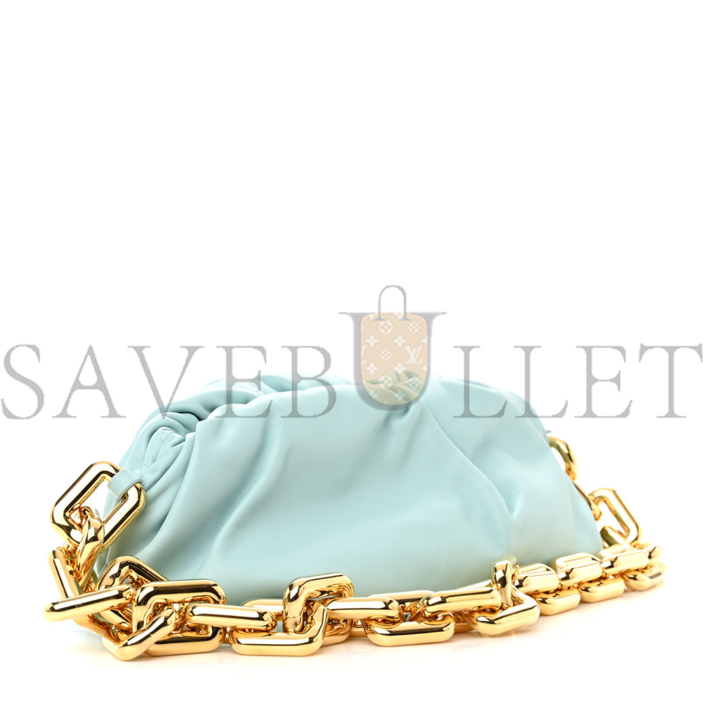 BOTTEGA VENETA CALFSKIN THE POUCH CHAIN SPEARMINT (30*15*10cm) BOTTEGA VENETA CALFSKIN THE POUCH CHAIN SPEARMINT (30*15*10cm)