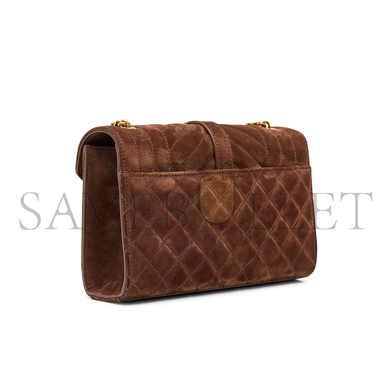 YSL ENVELOPE SMALL BAG IN SUEDE SHOULDER BAG 401231603266 (21*13*6cm)