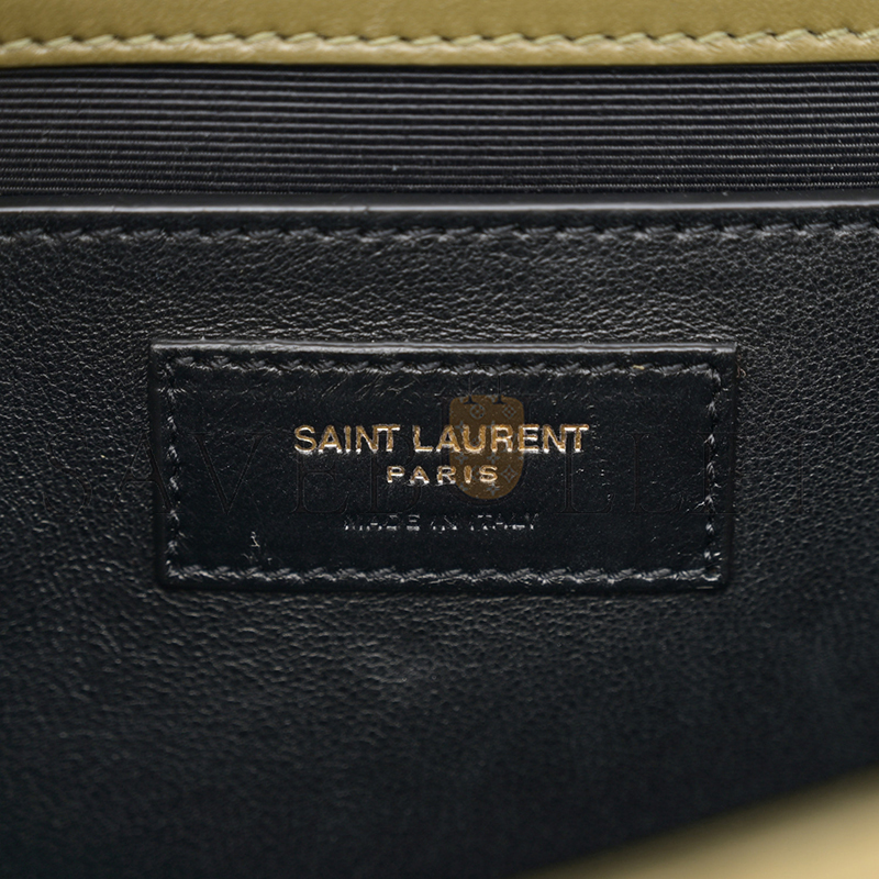 YSL ENVELOPE MEDIUM CHAIN BAG IN SUEDE SHOULDER BAG GREEN 4872061546603 (24*17.5*6cm)