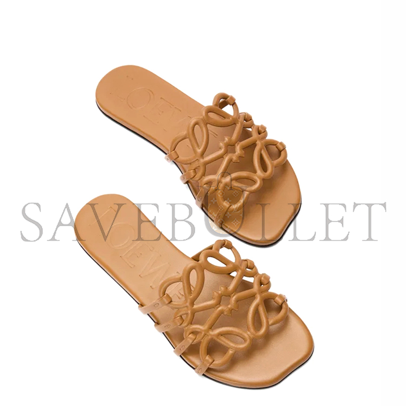 LOEWE PETAL ANAGRAM SLIDE IN SOFT CALFSKIN LLSP465X08